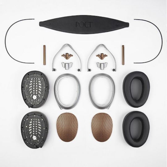 Meze Audio Poet Ενσύρματα Over Ear Ακουστικά Ασημί