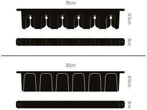 Delphin Wallhold Rod Holder 6 Positions Wall Mount