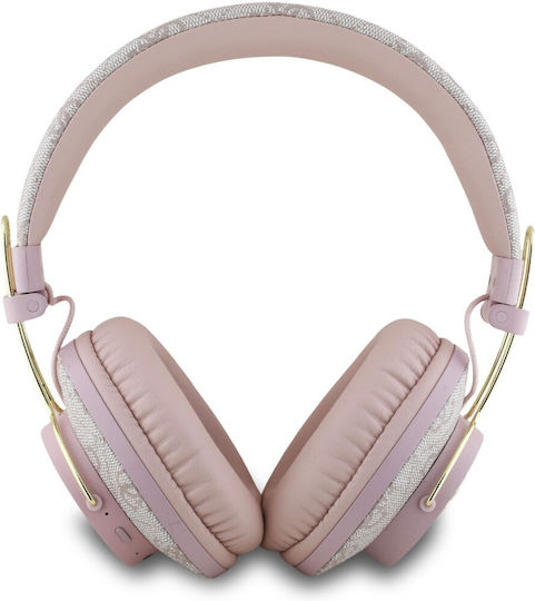 Guess 4G Metal Logo Fără fir / Cu fir Over Ear Căști cu 30 ore de Funcționare Roz