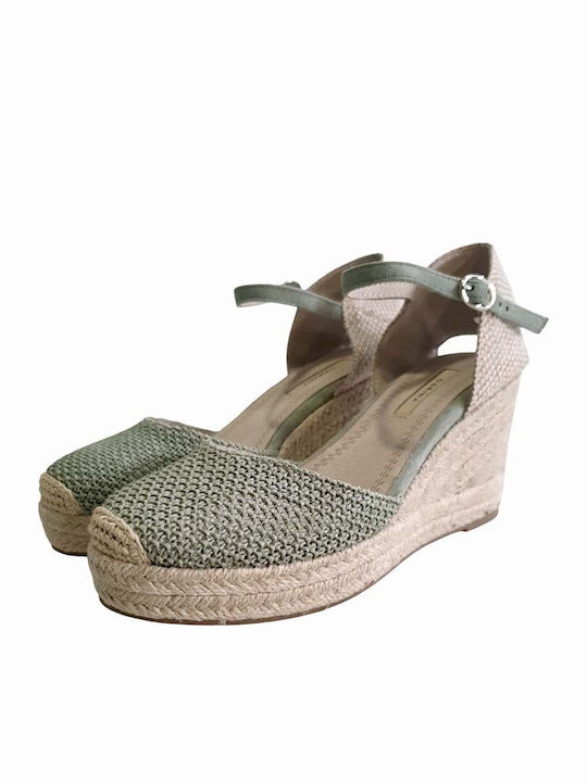Damenplattformen im Espadrilles-Stil Grün
