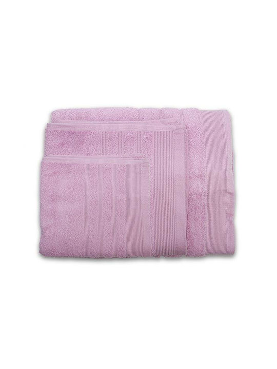 Sunshine Set Prosoape de Baie 3 buc Himburi Liliac Greutate 500gr/m²