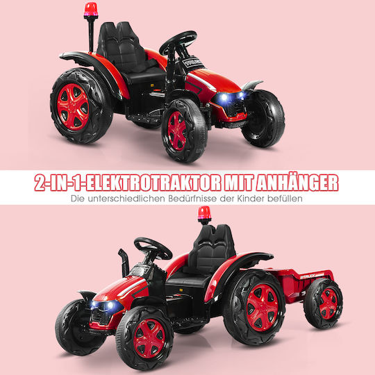 Elektrisch mit Anhänger 12 Volt Rot