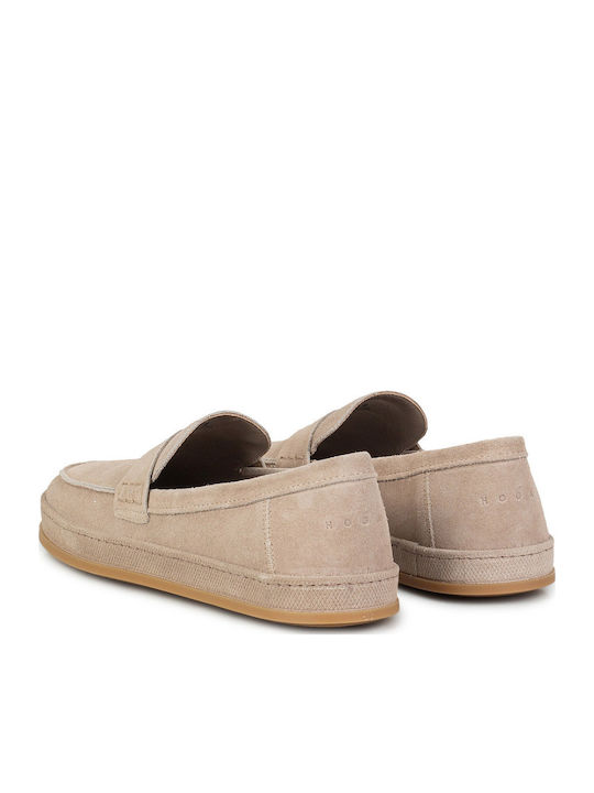 Suede Ανδρικά Loafers σε Καφέ Χρώμα
