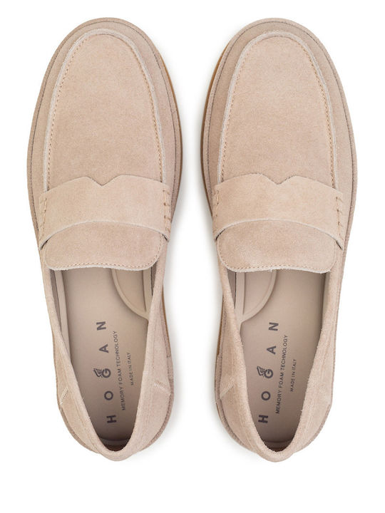 Suede Ανδρικά Loafers σε Καφέ Χρώμα
