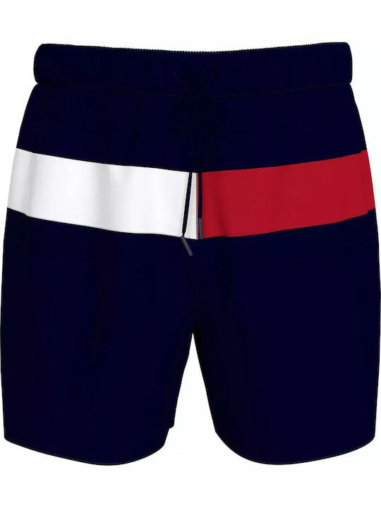 Costum De Baie Bărbați Pantaloni Scurți Albaștri Cu Dungi