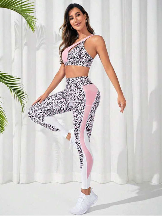 Γυναικείο Σετ με Κολάν Pink
