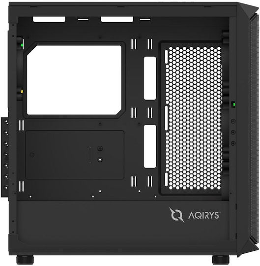 Aqirys Wezen PRO Gaming Middle Tower Carcasă Calculator cu Fereastră Laterală și Iluminare RGB Negru