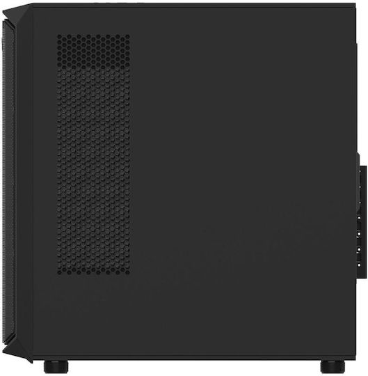 Aqirys Wezen PRO Gaming Middle Tower Carcasă Calculator cu Fereastră Laterală și Iluminare RGB Negru
