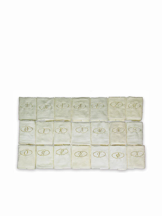 Viopros Πετσέτα Προσώπου Χ 50x100εκ. Εκρού Βάρους 480gr/m²