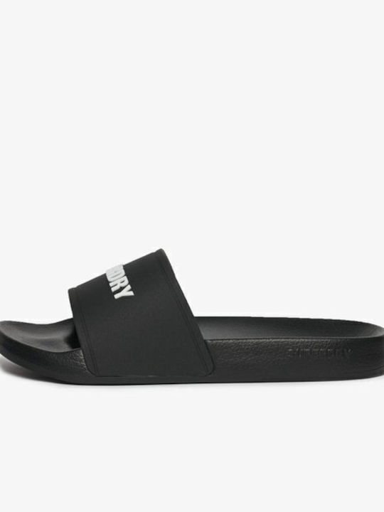 Superdry Slides Μαύρα