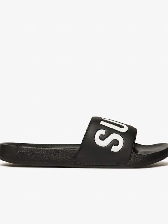 Superdry Core Graphic Slides Black