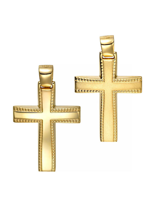 Papoulidis Jewellery Χρυσός Σταυρός 14Κ Διπλής Όψης Papoulidis Jewellery Χρυσός Σταυρός 14Κ Διπλής Όψης