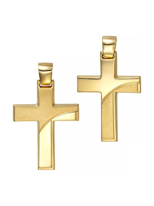 Papoulidis Jewellery Χρυσός Σταυρός 14Κ Διπλής Όψης Papoulidis Jewellery Χρυσός Σταυρός 14Κ Διπλής Όψης