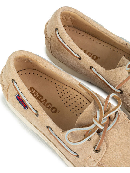 Portland Flesh Out Women's Boat Shoes Beige Camel
