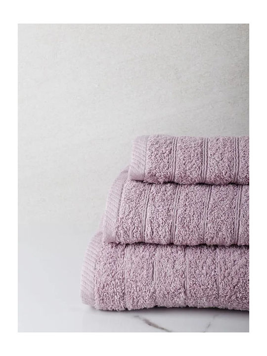 Anesis Bath Towel Set 3pcs Pennie Dusty Lila Weight 600gr/m²