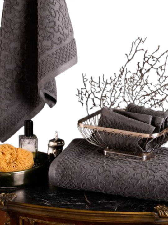 Melinen Bath Towel Set 3pcs Norya Anthracite Weight 500gr/m²