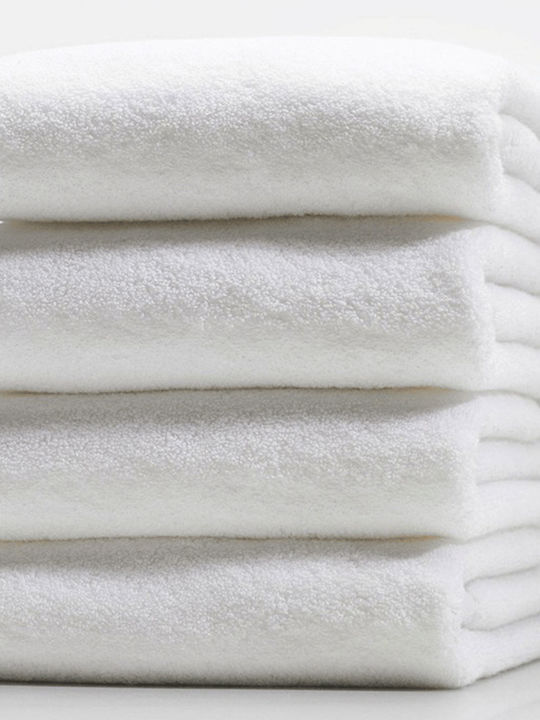 Lino Home Πετσέτα Χεριών Solid 30x50εκ. Λευκή Βάρους 600gr/m²