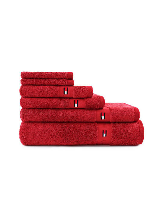 Tommy Hilfiger Hand Towel Legend 40x60cm Red Weight 540gr/m²