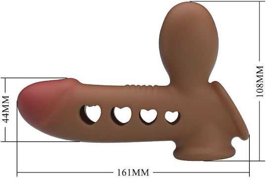 Pretty Love Penis Sleeve Προέκταση Πέους Καφέ