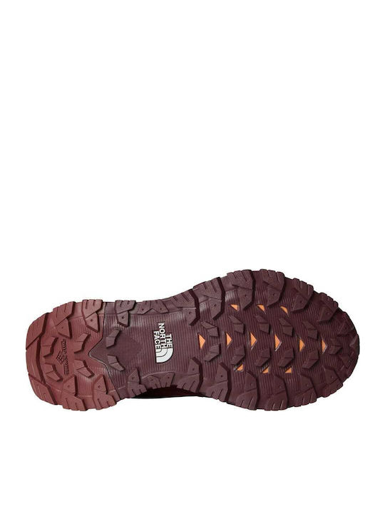 The North Face Γυναικεία Ορειβατικά Παπούτσια Αδιάβροχα με Μεμβράνη Gore-Tex Κόκκινα