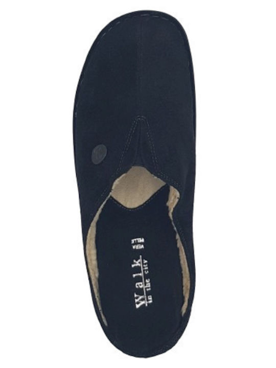 Anatomical Leather Women's Slippers Black