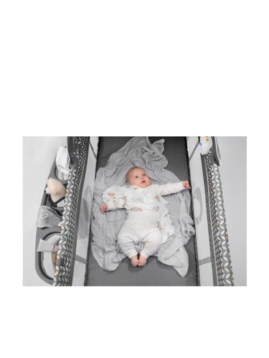 Lionelo Sven Plus Playpen 2 Levels with Changing Table & Mattress Beige Latte 127x65cm