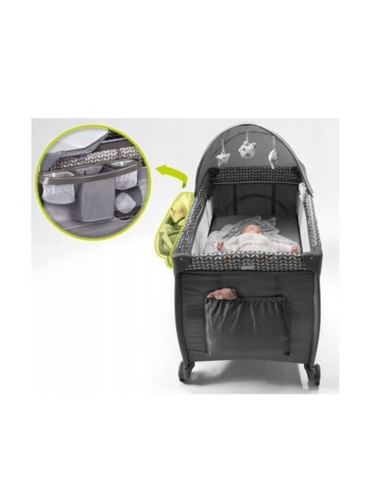 Lionelo Sven Plus Playpen 2 Levels with Changing Table & Mattress Beige Latte 127x65cm