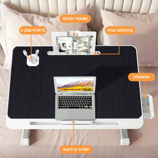 Linomag Τραπεζάκι για Laptop Adjustable, Foldable, 60cm x 40cm x 27cm
