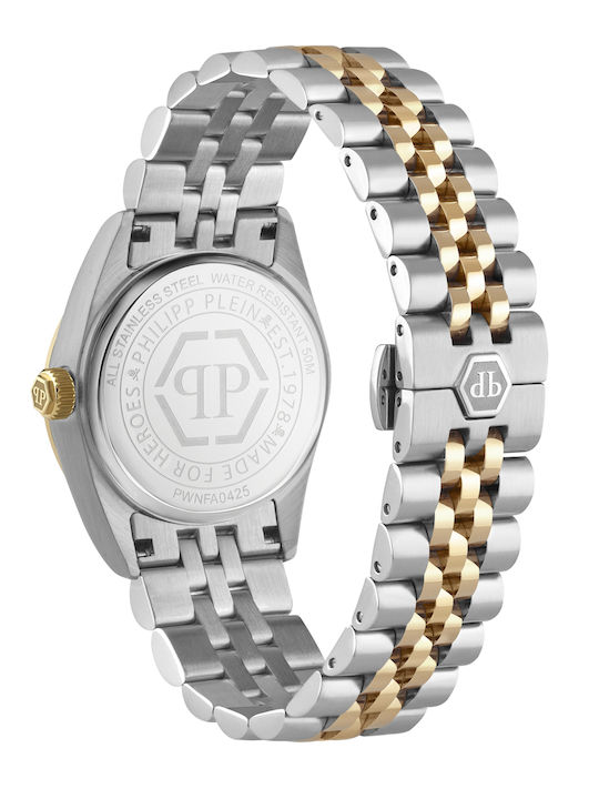 Philipp Plein Damen Uhr mit Gold Metallarmband