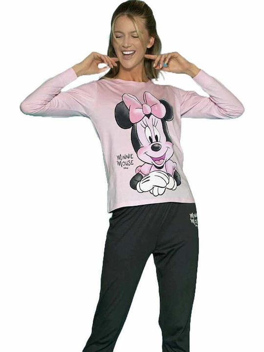 Disney Зимна Дамски Панталон Пижама Minnie