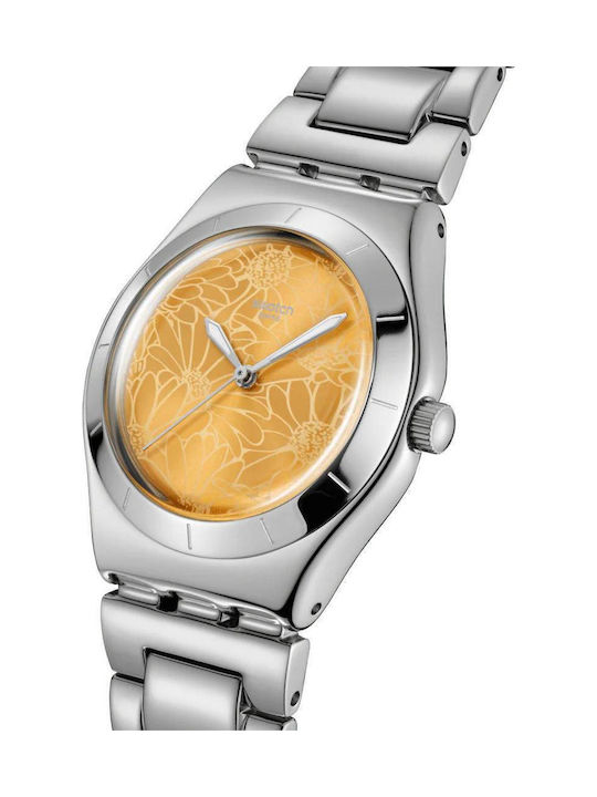 Swatch Swatch Γυναικείο Ρολόι 33mm Μπαταρίας με Ασημί Μεταλλικό Μπρασελέ