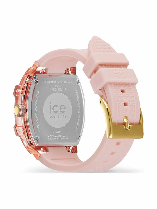 Ice Women's Watch with Pink Rubber Strap