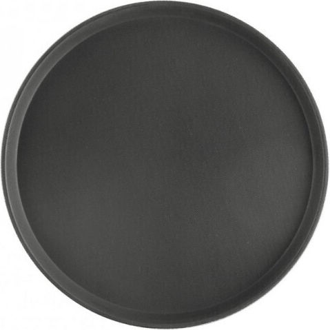 Soler Hispania Rotund Tavă de Servire Antiderapant în Culoare Negru 35.5x35.5cm 1buc