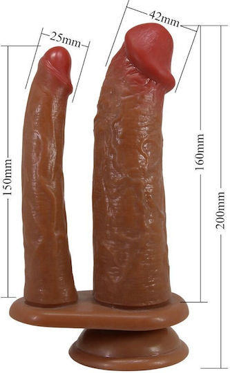 Pretty Love Goran Διπλό Dildo Flesh