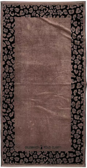 Greenwich Polo Club Strandtuch Baumwolle Braun 180x90cm.