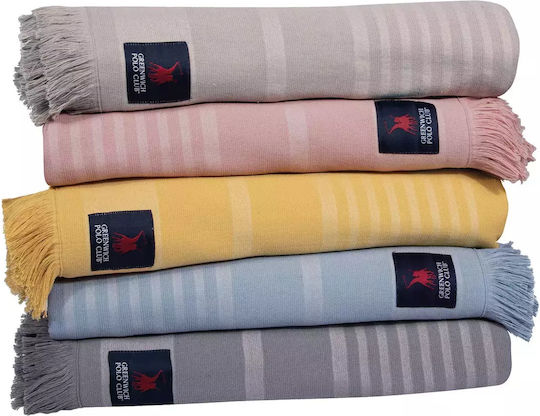 Greenwich Polo Club Beach Towel Cotton Gray 180x90cm.