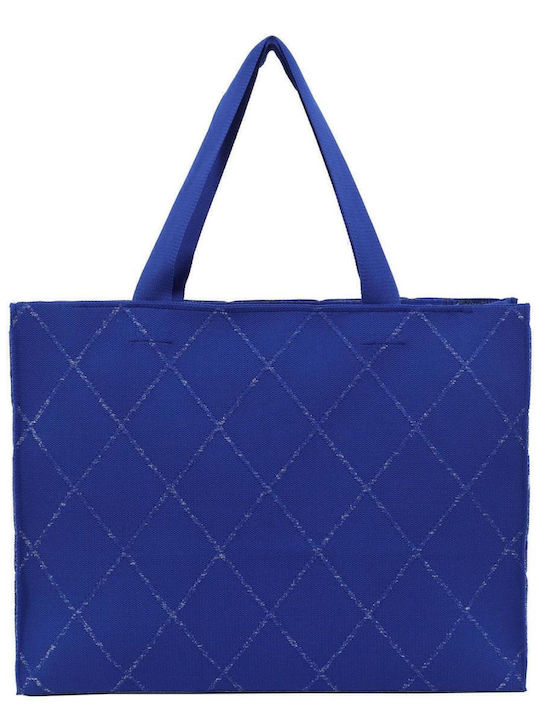Doca Fabric Beach Bag Blue