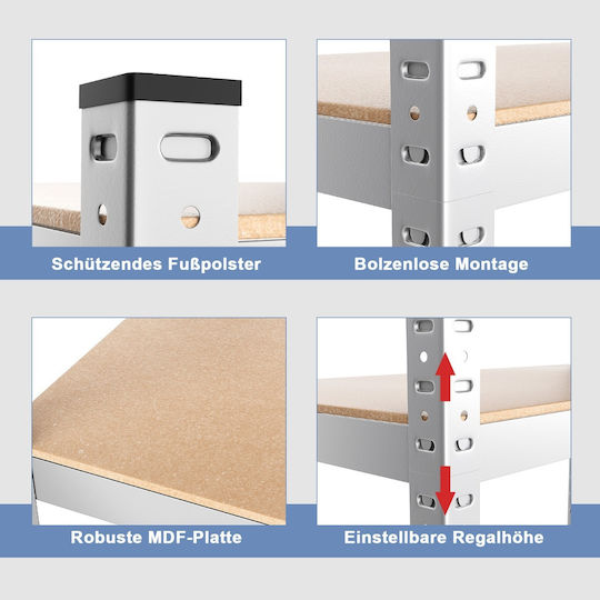 Costway Shelf Dexion 91x46x183cm TL34072SL