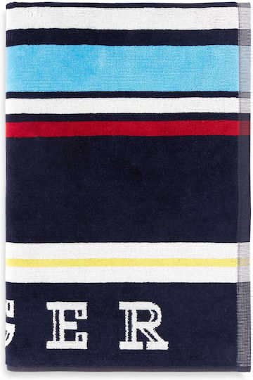 Tommy Hilfiger Athletic Βαμβακερή Μπλε 180x90εκ.