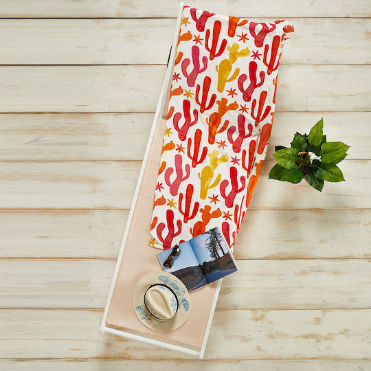 Πετσέτα Θαλάσσης S091 Microfiber White Egg 75x150 1τεμ