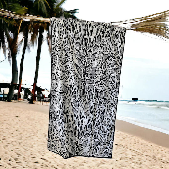 Linea Home Beach Towel Cotton Gray 160x86cm.