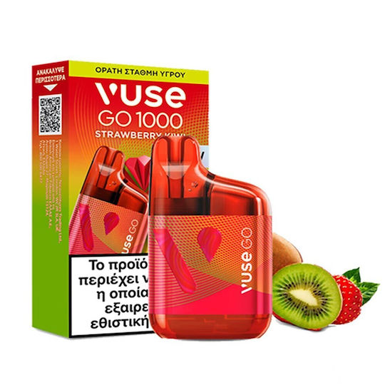 Vuse Disposable E-Cigarette 1000 Puffs Strawberry Kiwi 2ml 20mg Red