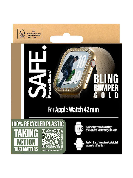 PanzerGlass Θήκη Σιλικόνης σε Χρυσό χρώμα για Apple Watch Series 10, 42mm