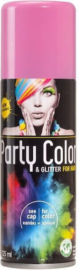 Party Color & Glitter Αποκριάτικο Σπρέι Μαλλιών 125ml Ροζ