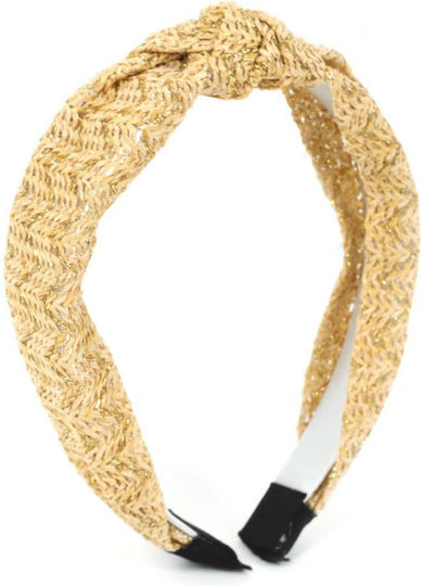 Strohhut-Haarband Beige 81770