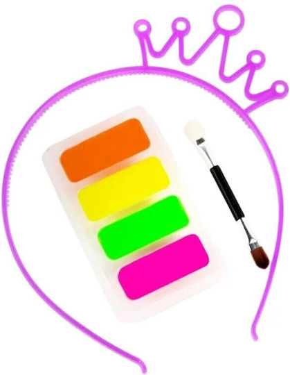 Uv Neon Face Paints + Glow In Dark Headband Kidea