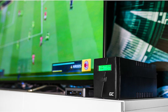 Green Cell Power Proof UPS Line-Interactive 1500VA 900W With 4 Schuko AC Outlets