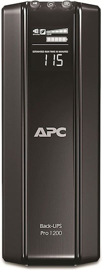 APC Power-Saving Back-UPS Pro 1200 Schuko Line-Interactive 1200VA 720W with 6 Schuko Power Plugs