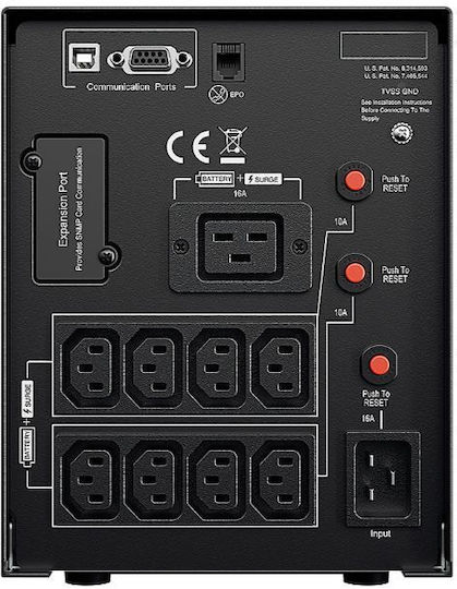 CyberPower PR3000ELCDSL Unitate UPS Linie Interactivă 3000VA 2700W cu 8 Prize IEC