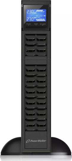 Powerwalker VFI 1000 CRS UPS On-Line 1000VA 800W with 3 IEC Power Plugs
